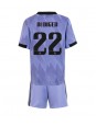 Real Madrid Antonio Rudiger #22 Auswärts Trikotsatz für Kinder 2022-23 Kurzarm (+ Kurze Hosen)